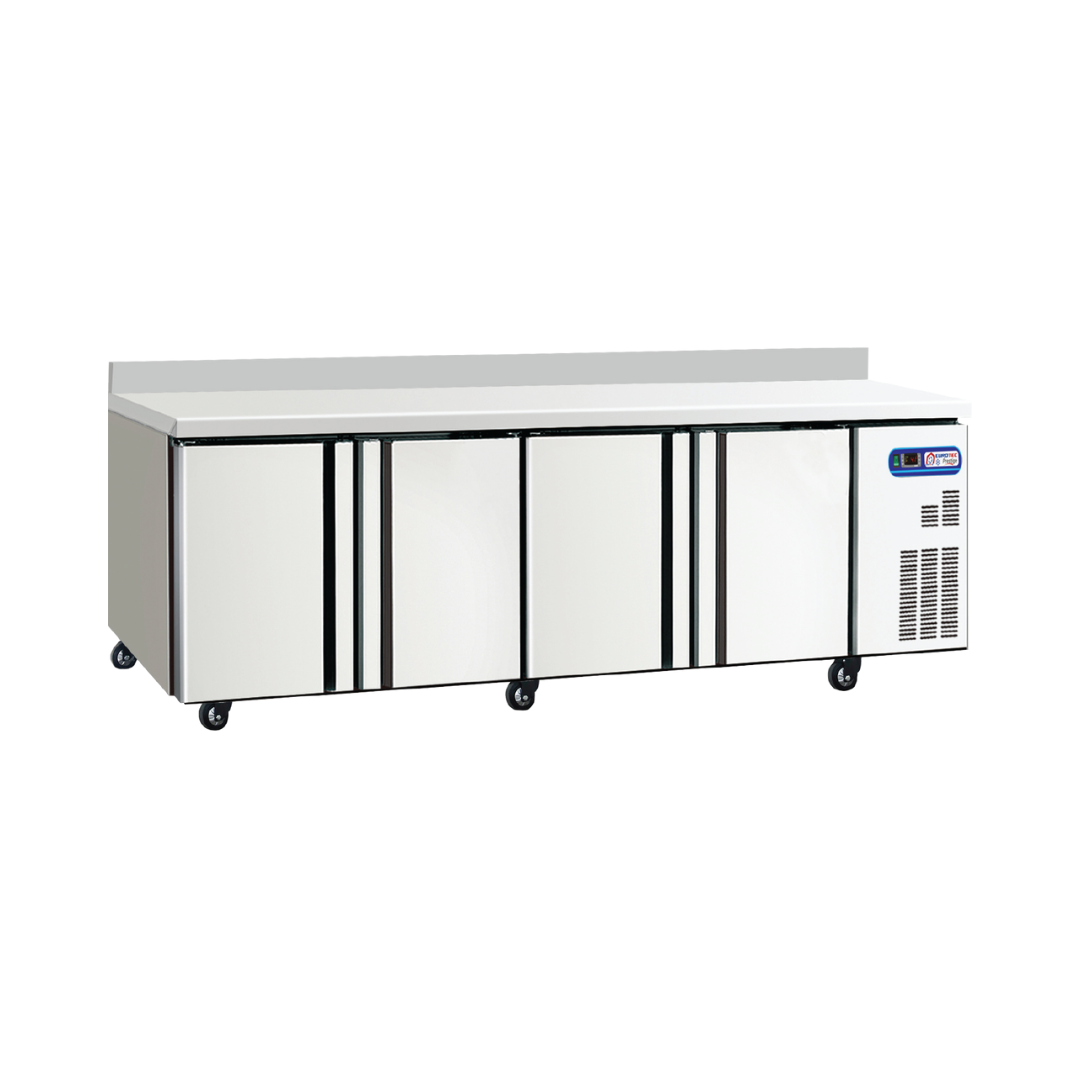 Tables de Travail Réfrigérée Gastro Dosseret 4 Portes 530 L EUROTEC