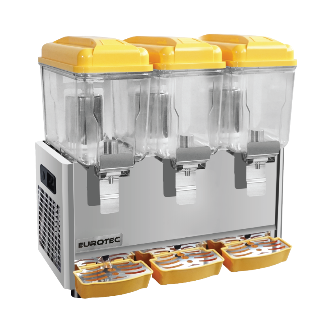 Distributeur de Jus et Boissons Froides Professionnel 3 Bacs EUROTEC