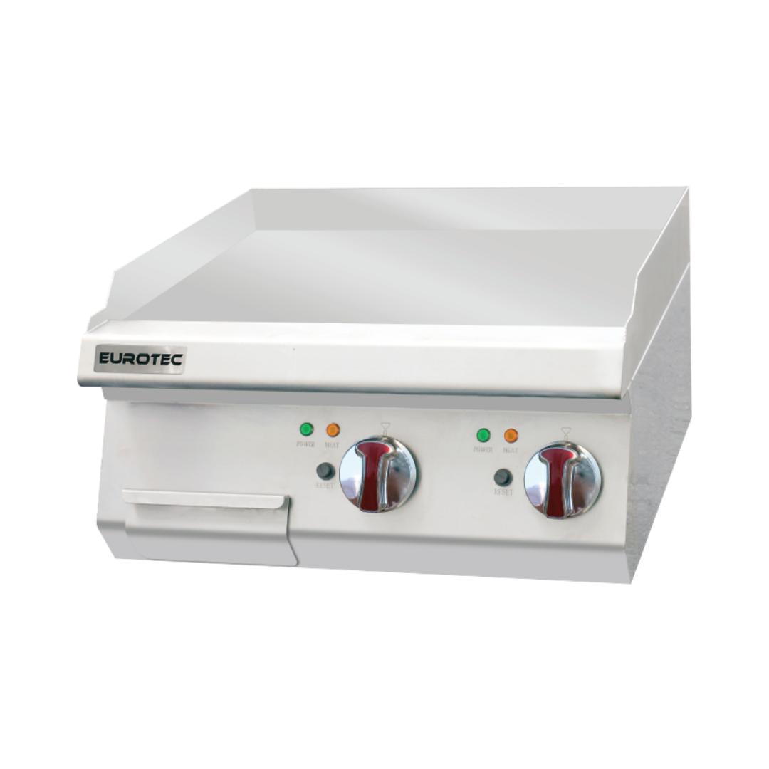 Grillade Électrique Lisse Double Chromée à Poser 9 KW Pro g.600 EUROTEC
