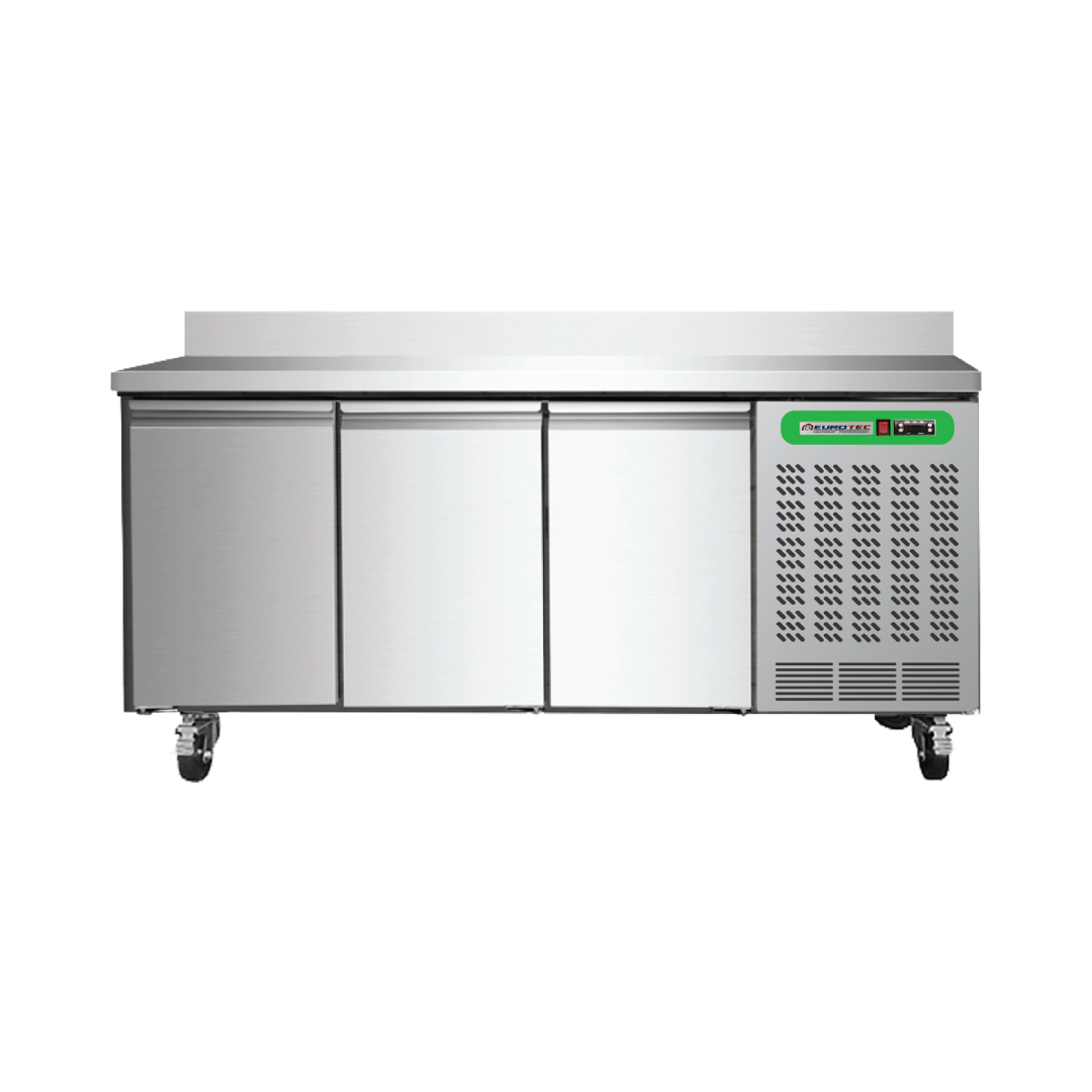 Tables de Travail Réfrigérée Gastro Dosseret 3 Portes 400 L EUROTEC