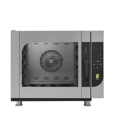 FOUR MIXTE ELECTRIQUE – VAPEUR DIRECT – CAPACITE 4 GN 1/1 - CONTRÔLE D'HUMIDITÉ, LAVAGE AUTOMATIQUE, PORT USB , SONDE INTERNE MULTIPOINTS 890.0x795.0x600.0