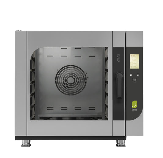 FOUR MIXTE ELECTRIQUE – VAPEUR DIRECT – CAPACITE 6 GN 1/1 - CONTRÔLE D'HUMIDITÉ, LAVAGE AUTOMATIQUE, PORT USB , SONDE INTERNE MULTIPOINTS 890.0x795.0x720.0 Eurotec France , MBM
