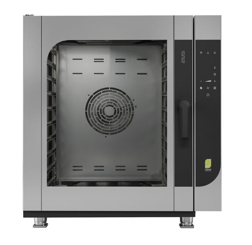 FOUR MIXTE GAZ – VAPEUR DIRECT – CAPACITE 10 GN 1/1 - CONTRÔLE D'HUMIDITÉ, LAVAGE AUTOMATIQUE, PORT USB , SONDE INTERNE MULTIPOINTS 890.0x795.0x980.0