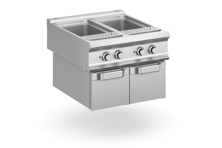 Cuiseur à pâtes professionnel électrique 2 cuves 40+40L – Gamme suspendue MBM