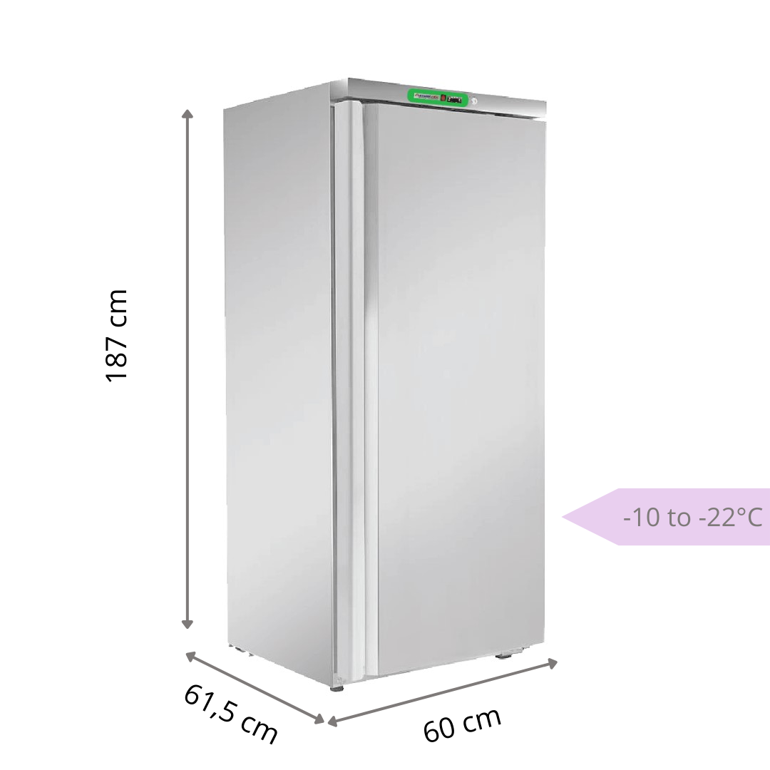 Armoire réfrigérée inox 1 porte pleine Positive/Négative EUROTEC