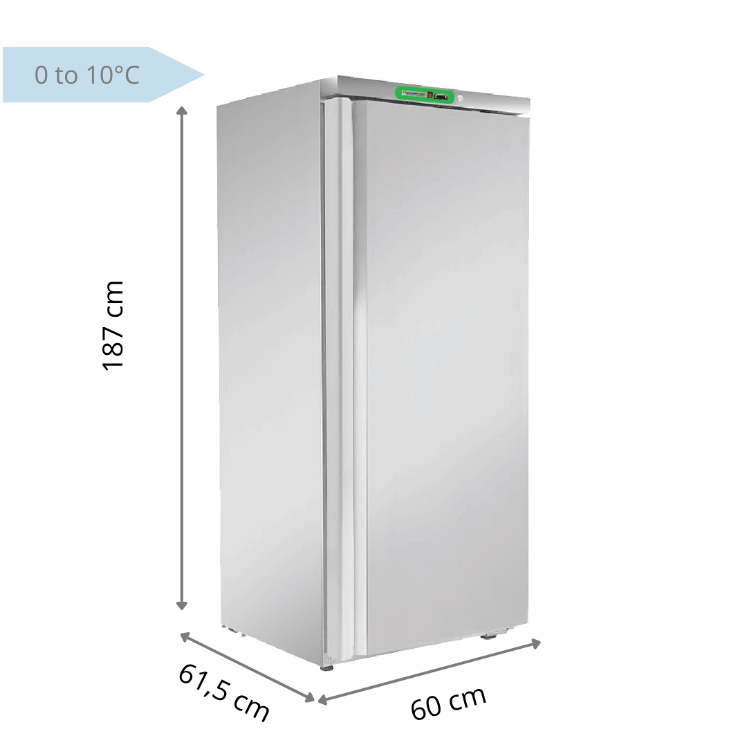 Armoire réfrigérée inox 1 porte pleine Positive/Négative EUROTEC