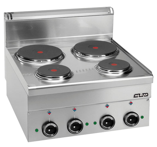 TOP CUISINIERE ELECTRIQUE – 4 PLAQUES RONDES Eurotec France , MBM