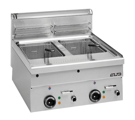 friteuse électrique professionnelle 2 cuves-10+10 lt. Eurotec France , MBM