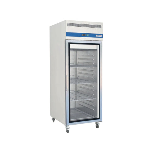 ARMOIRE RÉFRIGÉRÉE 1 PORTE VITRÉE POSITIVE, FOND EMBOUTI Eurotec France