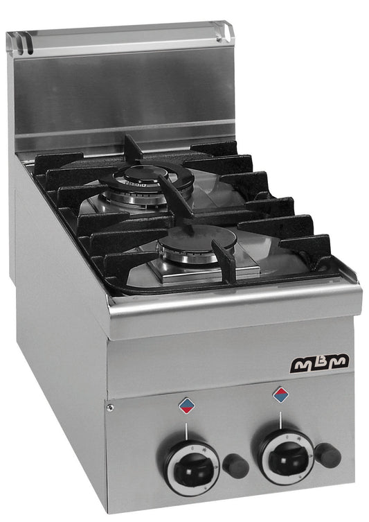 TOP CUISINIERE A GAS – 2 FEUX A SOUPAPES Eurotec France , MBM