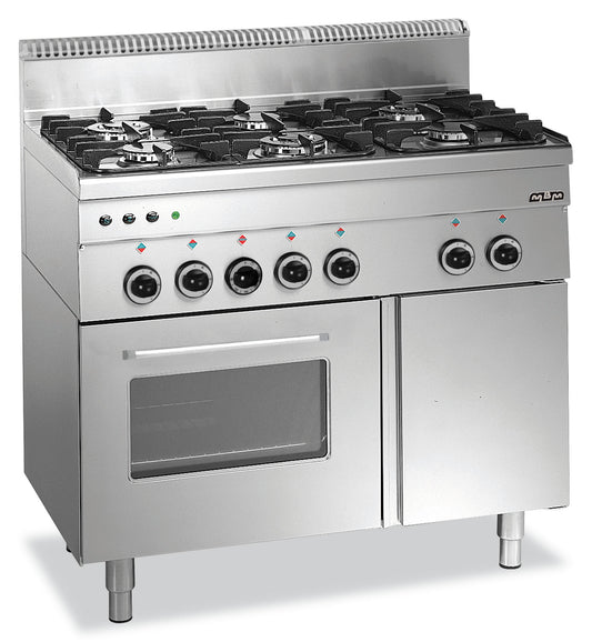 CUISINIERE A GAS 6 FEUX-FOUR A GAS-GRILL ELECTRIQUE Eurotec France , MBM