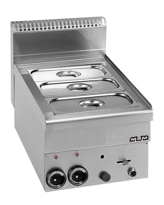 BAIN-MARIE A GAS 1 CUVE GN1/2 + 1/3 Eurotec France , MBM