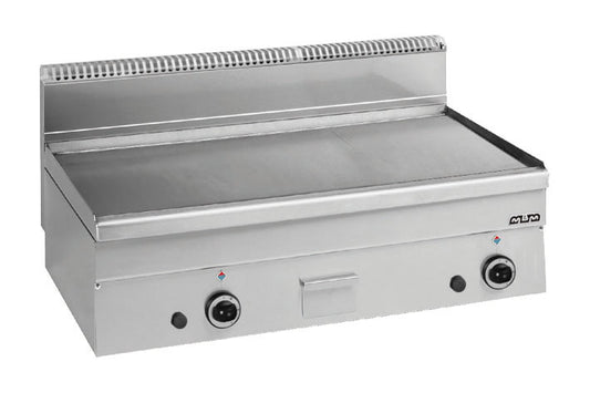 FRY-TOP A GAS - PIASTRA LISSE CHROMEE Eurotec France , MBM