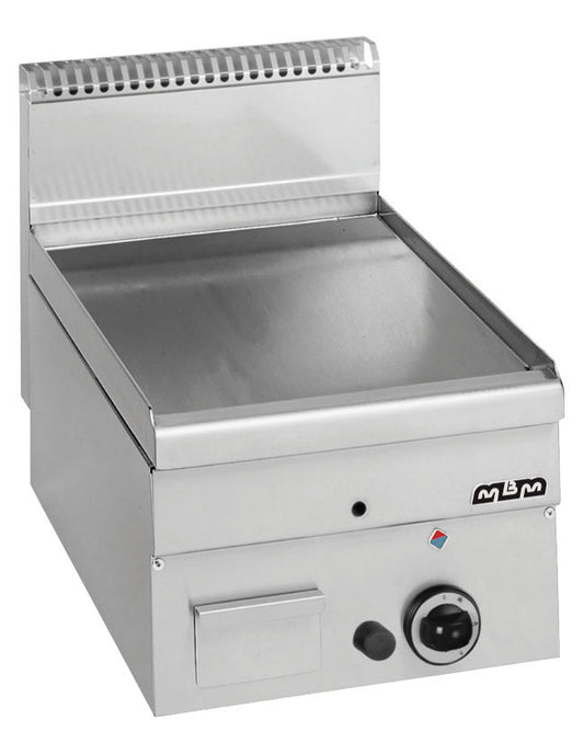 FRY-TOP A GAS - PIASTRA LISSE CHROMEE Eurotec France , MBM
