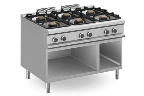 CUISINE A GAZ 6 FEUX SUR ARMOIRE