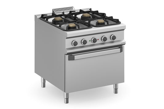 CUISINE A GAZ-4 FEUX-1 DOUE ELECTRIQUE Eurotec France , MBM