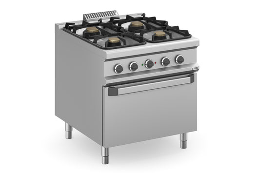 CUISINE A GAZ-4 FEUX-1 DOUE ELECTRIQUE Eurotec France , MBM