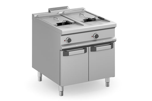 FRITEUSE ELECTRIQUE-2 CUVES lt.20+20. Eurotec France , MBM