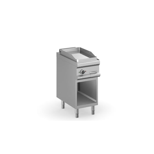 FRY-TOP ELECTRIQUE, PLAQUE LISSE CHROMÉE ÉL. SUR BAIE LIBRE Eurotec France , MBM