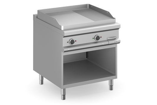 FRY-TOP ELECTRIQUE-2/3 PLAQUE LISSE-1/3 RAYEE Eurotec France , MBM