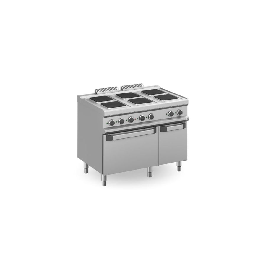 CUISINIERE ELECTRIQUE, 6 PLAQUES RONDES SUR FOUR ÉLECTRIQUE