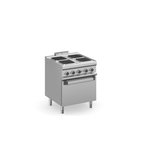 CUISINIERE ELECTRIQUE SUR FOUR ELECTRIQUE, 4 PLAQUES CARREES Eurotec France , MBM