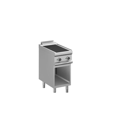 CUISINIERE ELECTRIQUE, 2 PLAQUES CARRES ALIGNEES