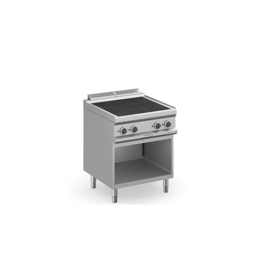 CUISINIERE ELECTRIQUE, 4 PLAQUES CARRES ALIGNEES