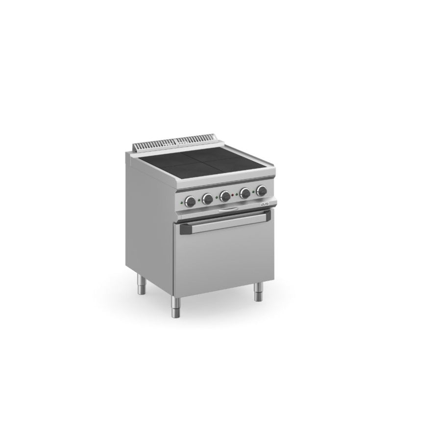CUISINIERE ELECTRIQUE, 4 PLAQUES ABAISSÉE SUR FOUR ÉLECTRIQUE V