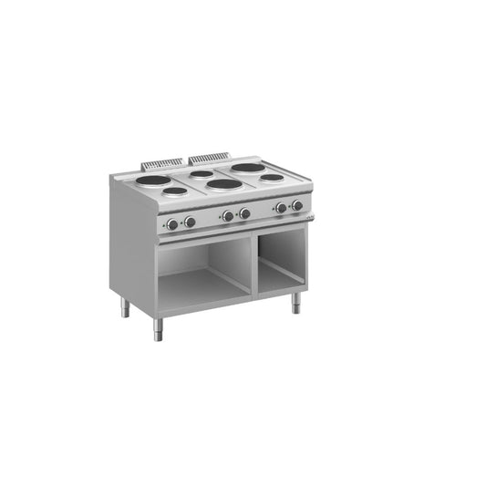 CUISINIERE ELECTRIQUE, 6 PLAQUES RONDES SUR BAIE LIBRE Eurotec France , MBM