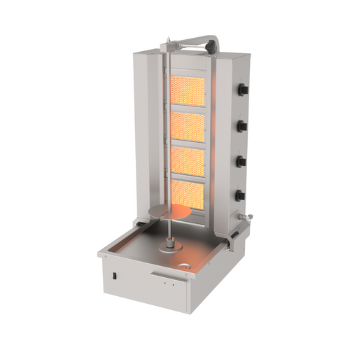 Machine à kebab à gaz 4 feux