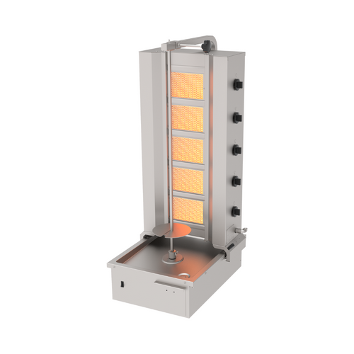 Machine à kebab à gaz 5 feux