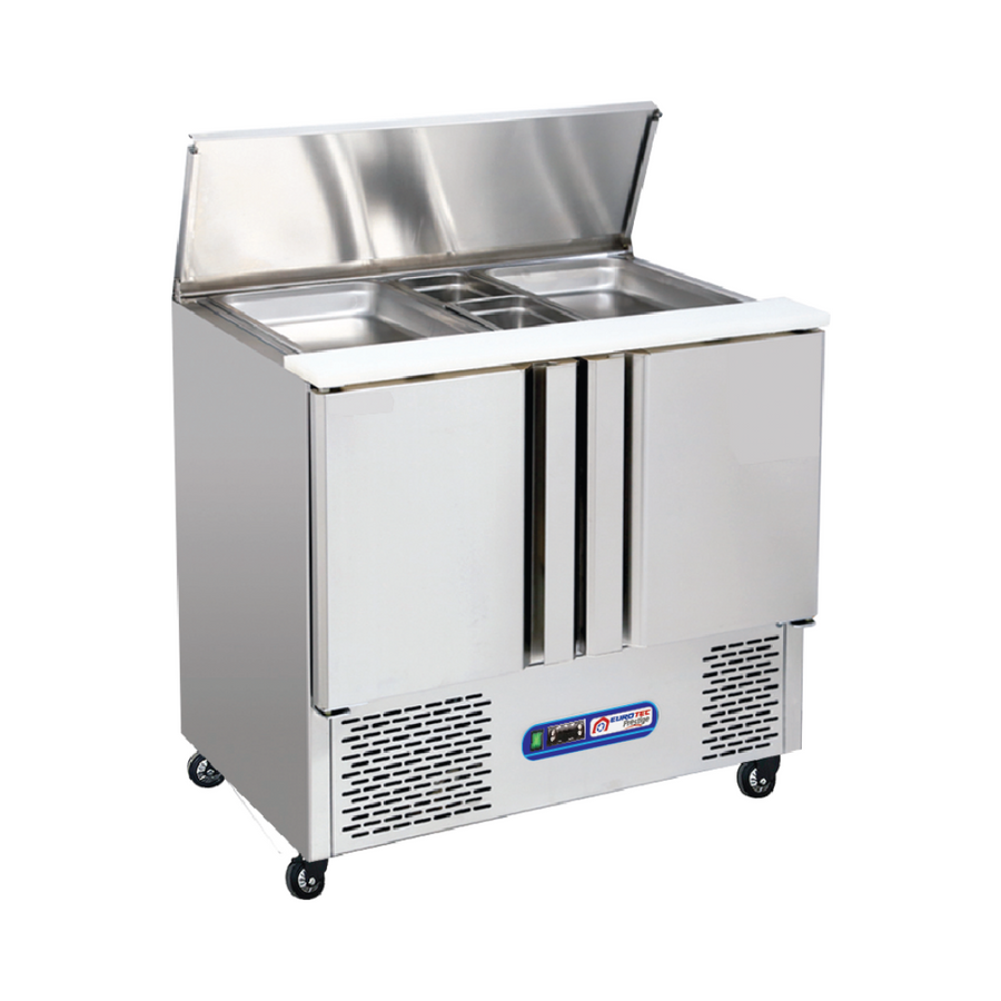 Saladette réfrigérée COMPACT 2 portes moteur en bas 250 Litres