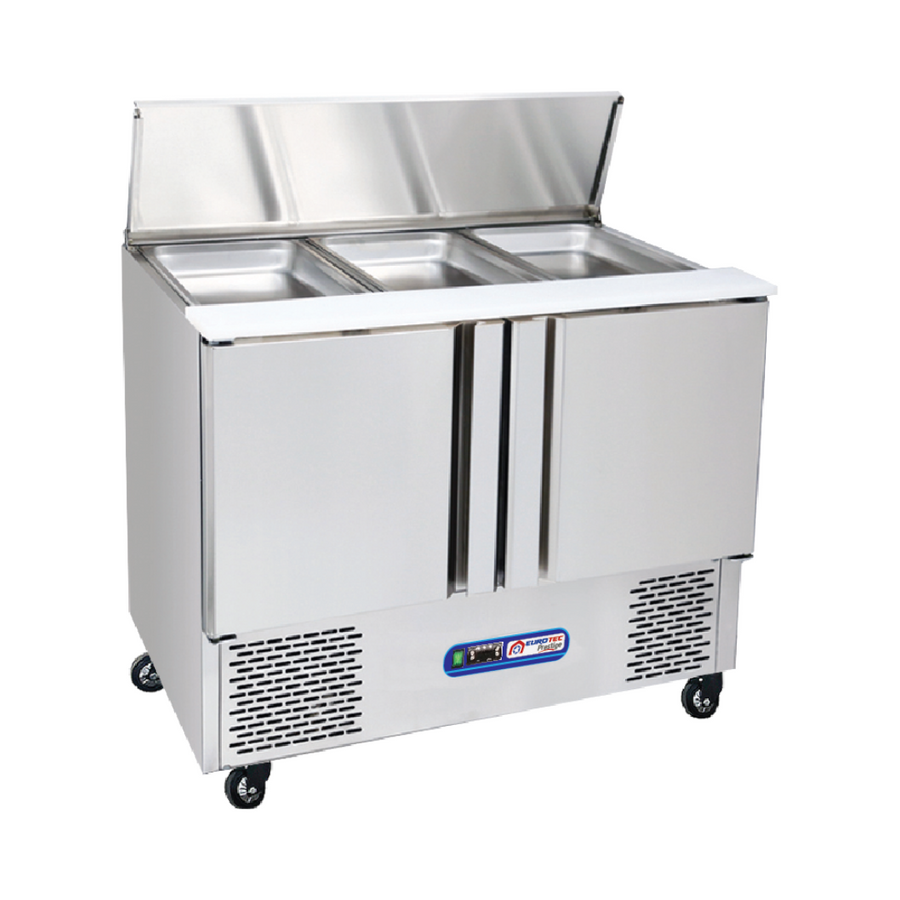 Saladette réfrigérée COMPACT 2 portes moteur en bas 280 Litres