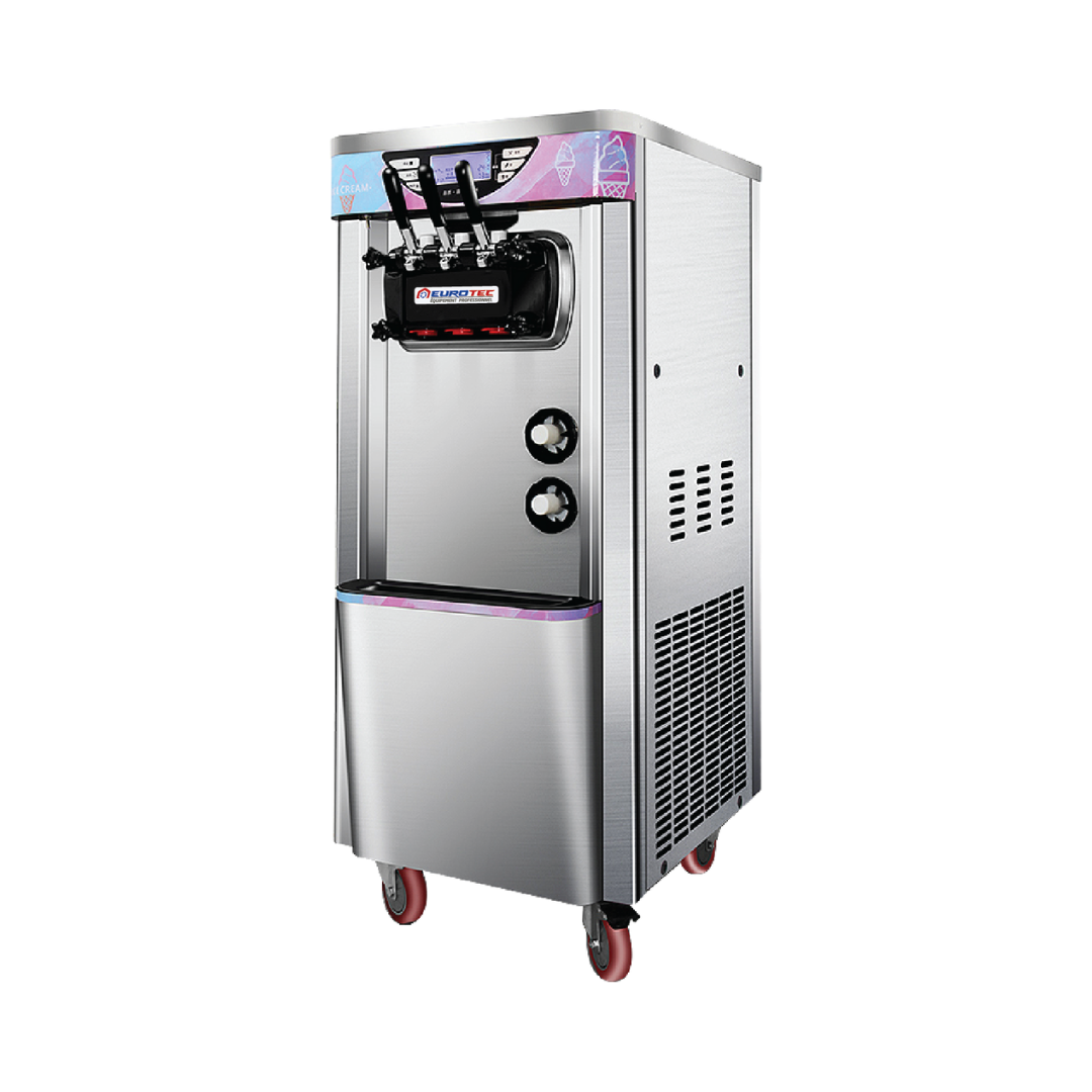 Machine à Glaces à L'Italienne 3 Parfums Professionnelle EUROTEC