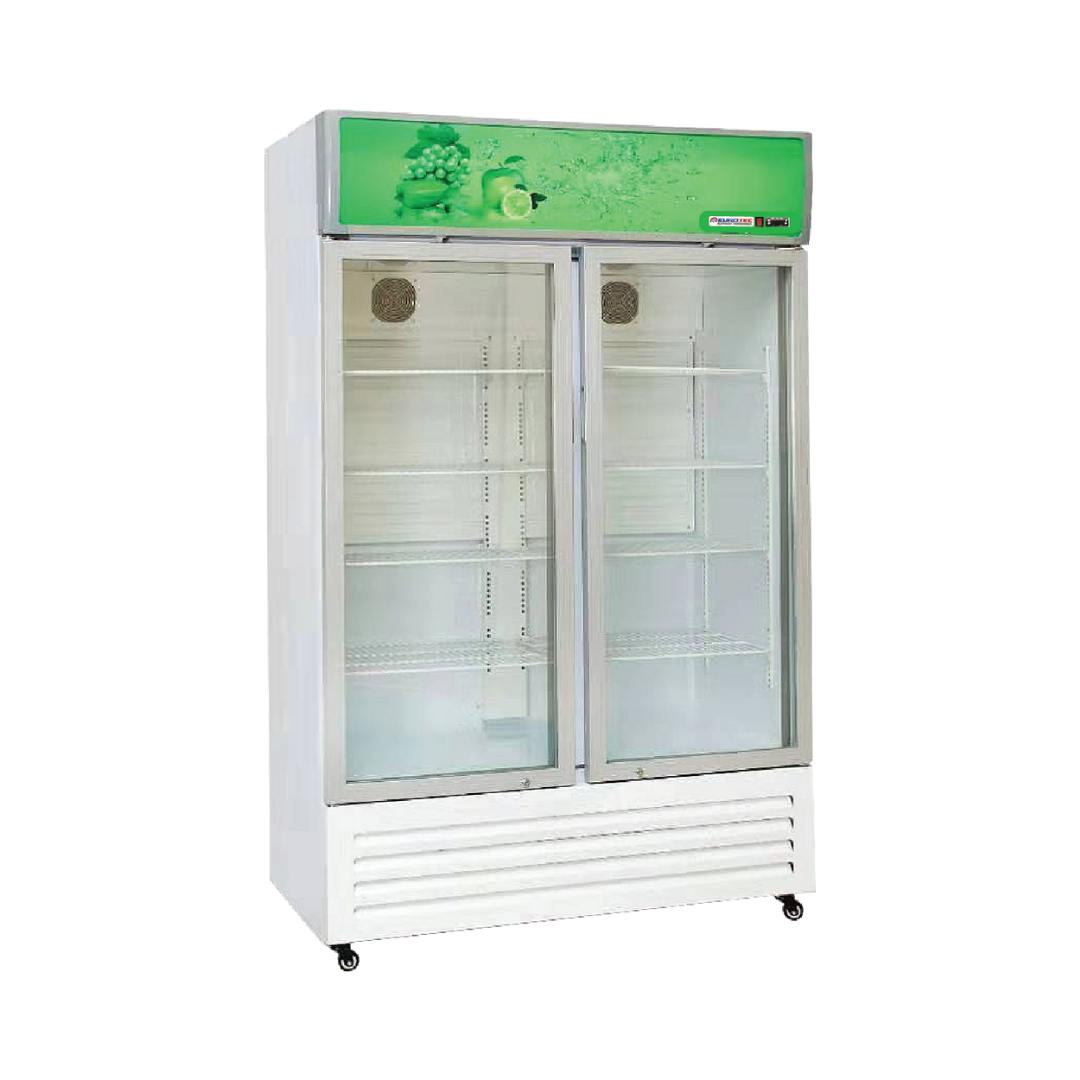 Armoire à Boissons 2 Portes Vitrées Battantes/Coulissantes 688 Litres