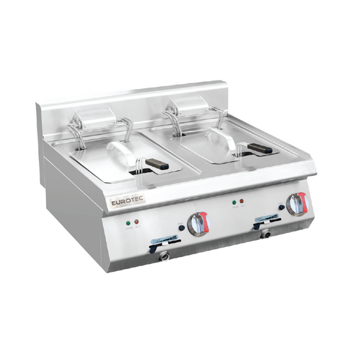 Friteuse électrique 2 bacs à poser g.600