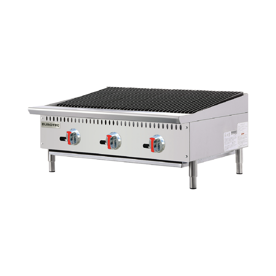 Grillade charcoal à gaz haut débit triple
