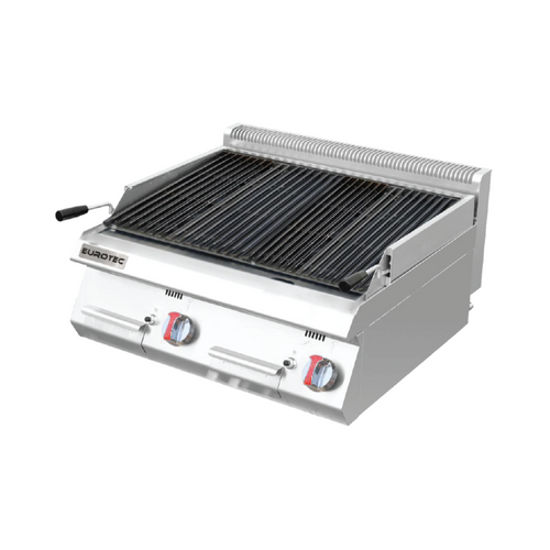 Grillade à gaz charcoal double à poser