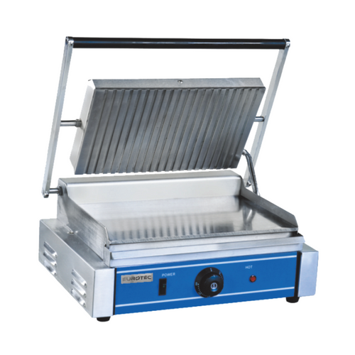 Grill panini électrique dessus chromée