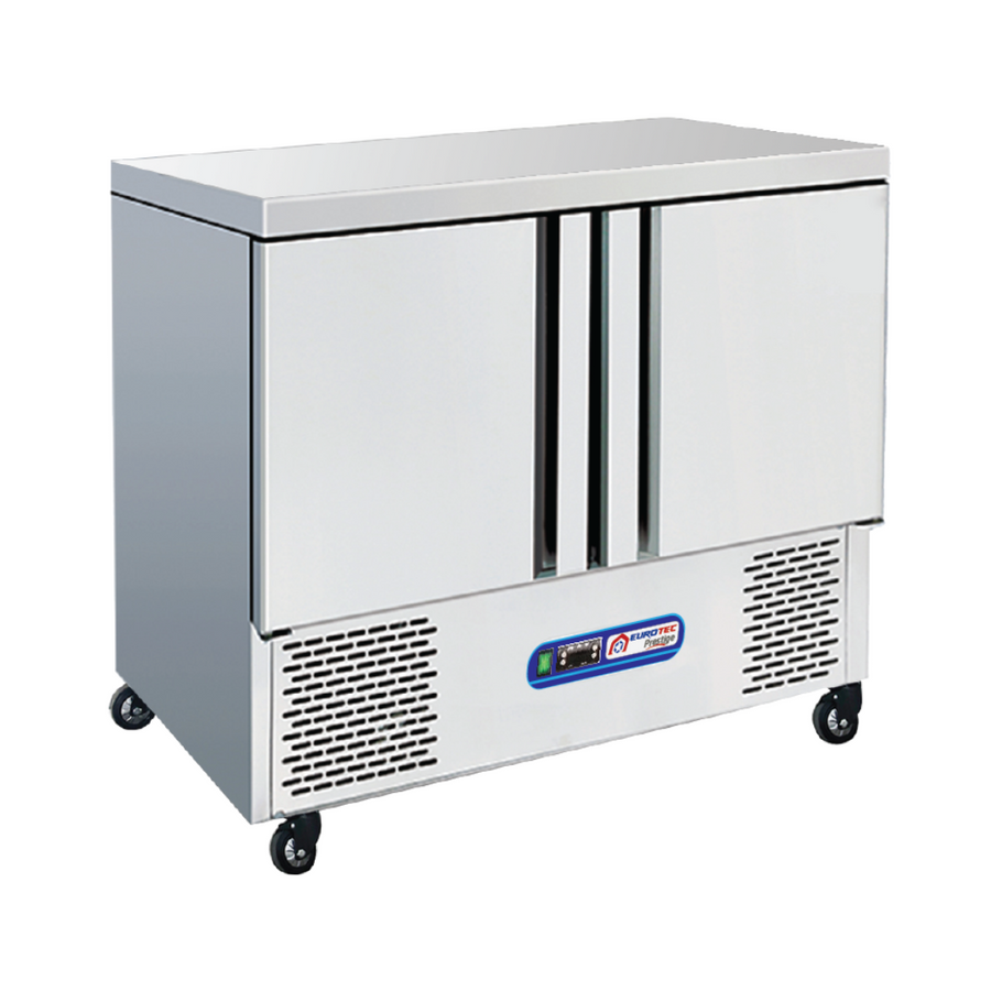 Table réfrigérée 2 portes COMPACTE moteur en bas 250 Litres