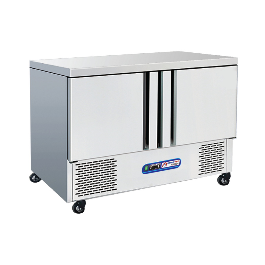 Table réfrigérée 2 portes COMPACTE moteur en bas 280 Litres