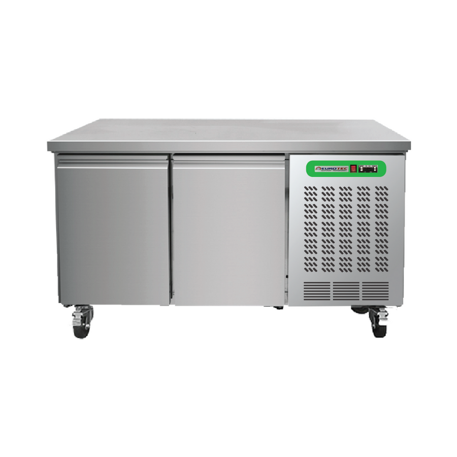 Table de travail réfrigérée professionnelle 2 portes 230 L EUROTEC