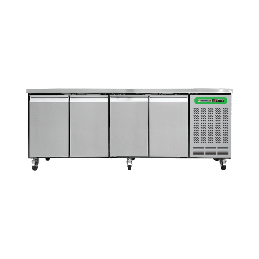 Tables de travail réfrigérée professionnelle 4 portes 460 L EUROTEC