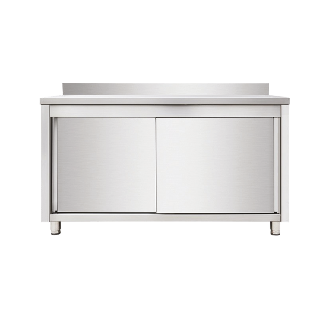 Table sur placard avec dosseret portes coulissantes profondeur 600