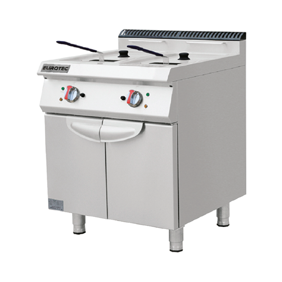 Friteuse électrique 2 bacs sur coffre