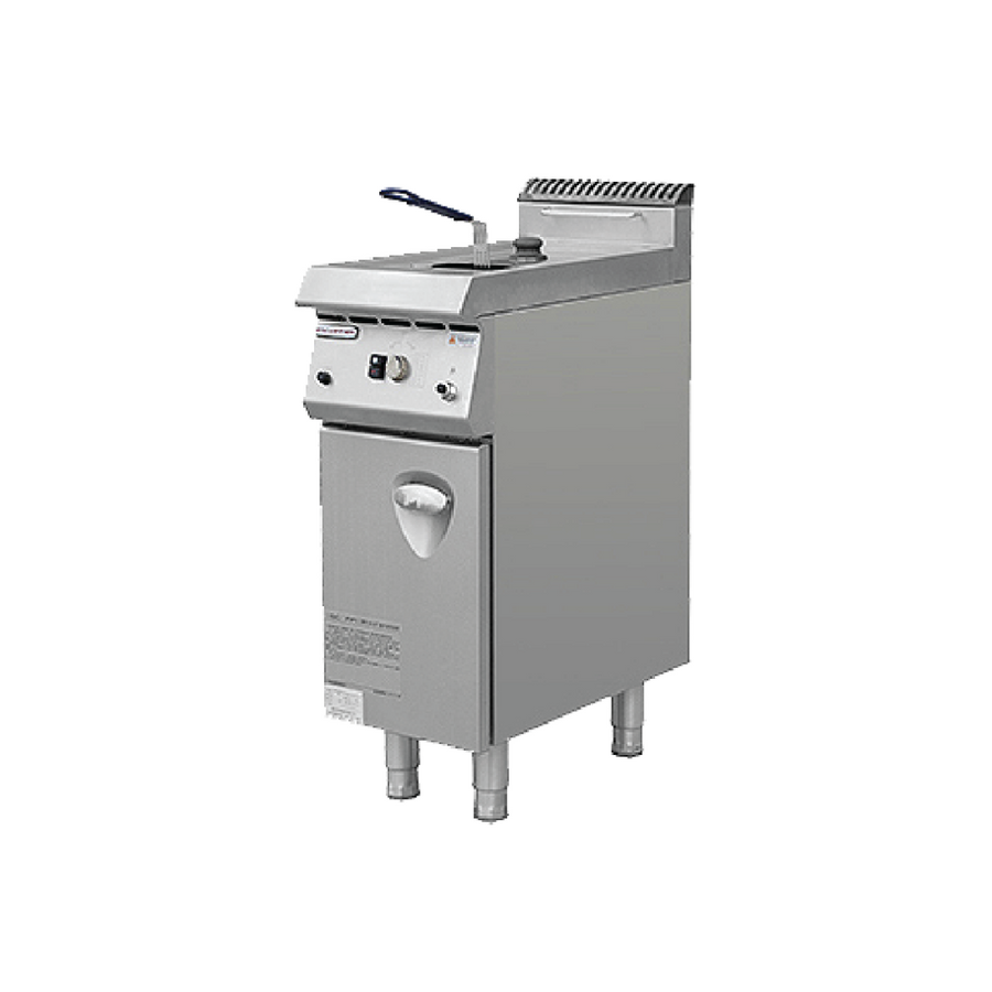 Friteuse à gaz 1 bac sur coffre